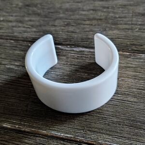 White Acrylic Cuff Bracelet